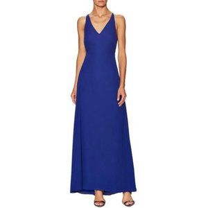 NEW Fame and Partners Ethereal Cross maxi dress - cobalt blue  - Size 6 NWT
